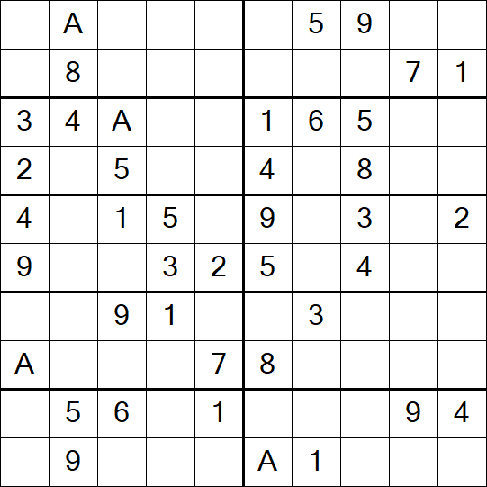 Sudoku 10x10 - Einfach