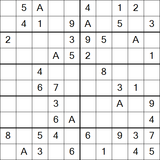 Sudoku 10x10 - Einfach