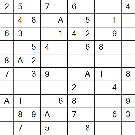 Sudoku 10x10 - Easy