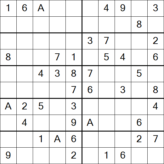 Sudoku 10x10 - Easy