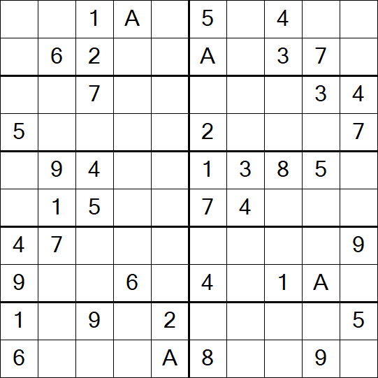 Sudoku 10x10 - Einfach