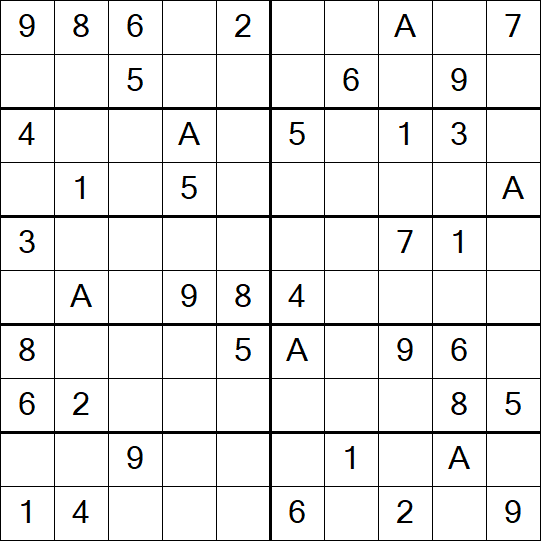 Sudoku 10x10 - Einfach
