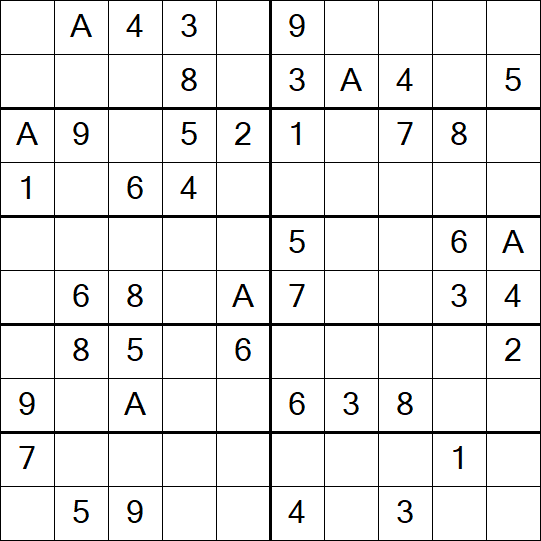 Sudoku 10x10 - Easy