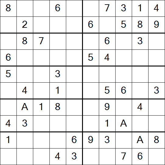 Sudoku 10x10 - Easy