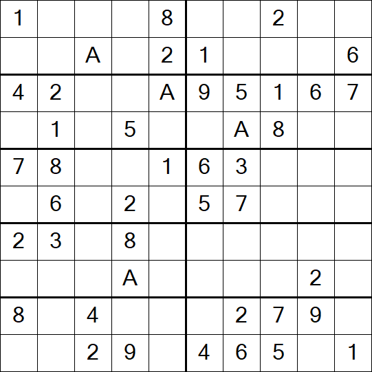 Sudoku 10x10 - Einfach
