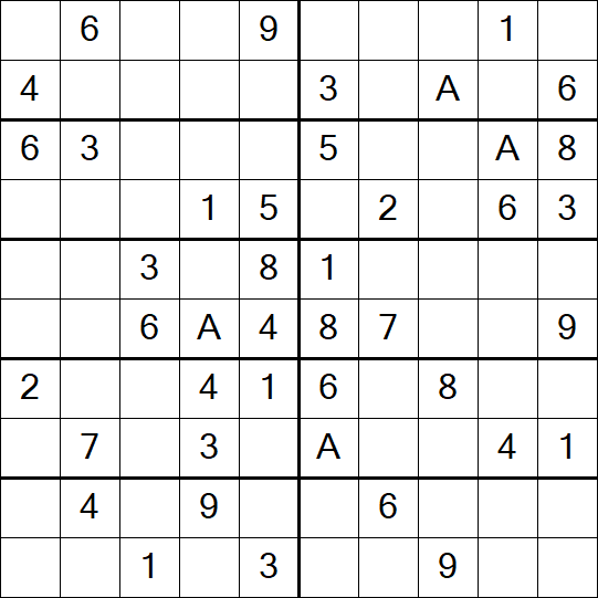Sudoku 10x10 - Einfach