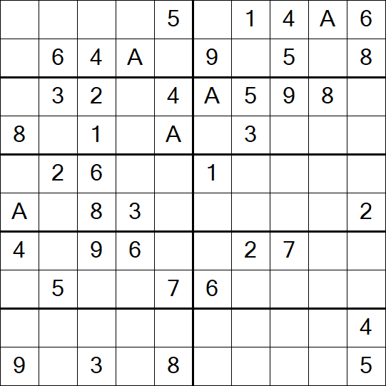 Sudoku 10x10 - Einfach