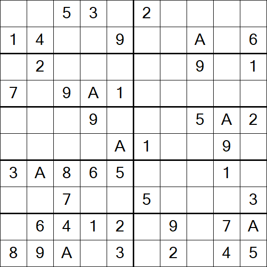 Sudoku 10x10 - Easy