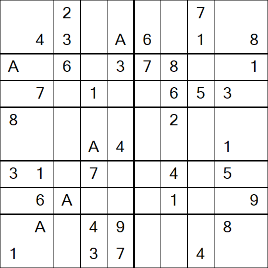Sudoku 10x10 - Einfach
