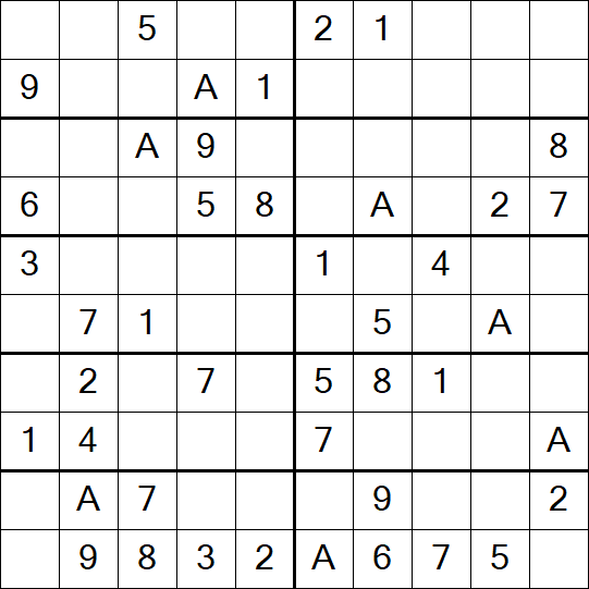 Sudoku 10x10 - Einfach