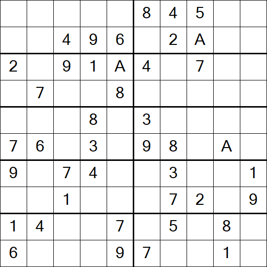 Sudoku 10x10 - Easy