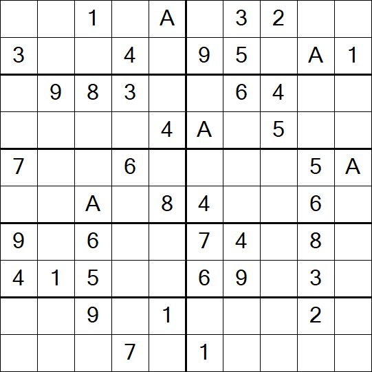 Sudoku 10x10 - Einfach