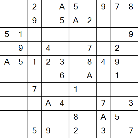Sudoku 10x10 - Einfach