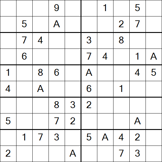 Sudoku 10x10 - Einfach