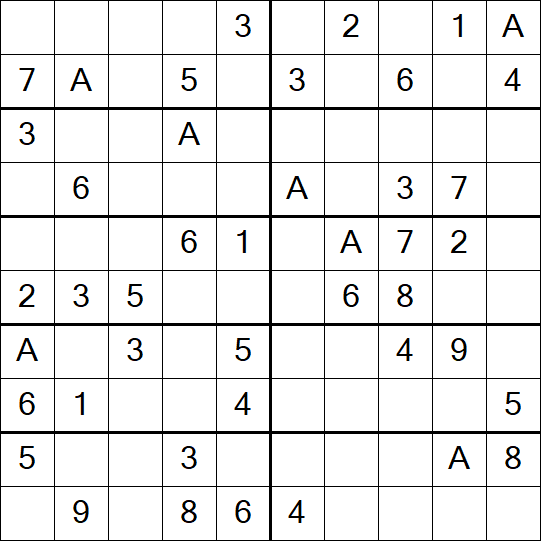Sudoku 10x10 - Einfach