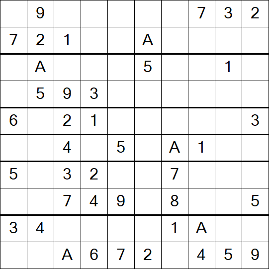 Sudoku 10x10 - Einfach