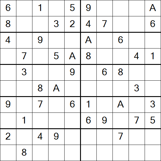 Sudoku 10x10 - Einfach