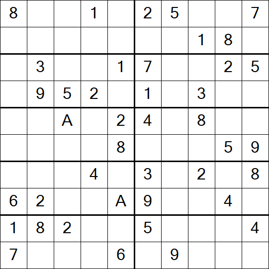 Sudoku 10x10 - Einfach