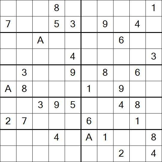 Sudoku 10x10 - Schwierig