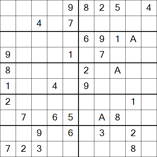 Sudoku 10x10 - Schwierig