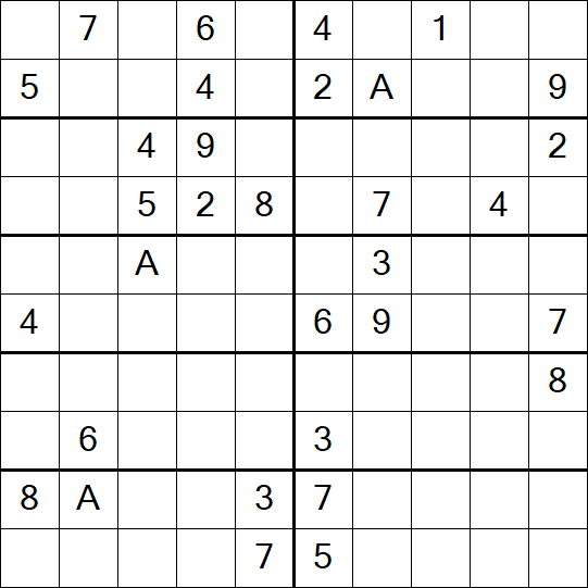 Sudoku 10x10 - Schwierig