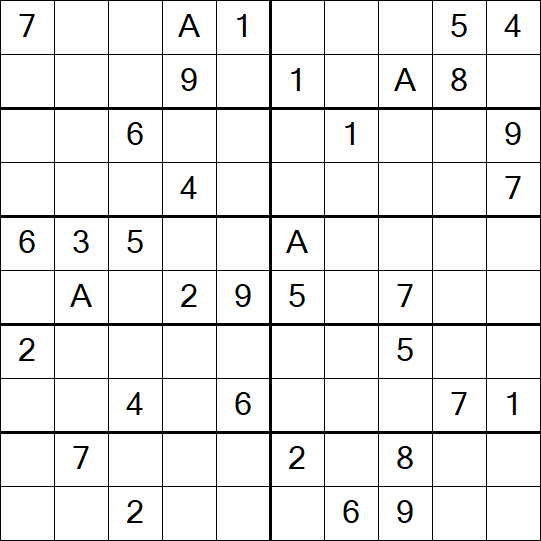 Sudoku 10x10 - Schwierig