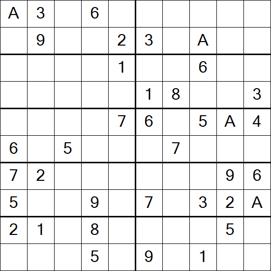 Sudoku 10x10 - Schwierig