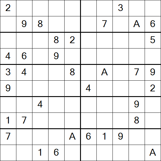 Sudoku 10x10 - Difficile