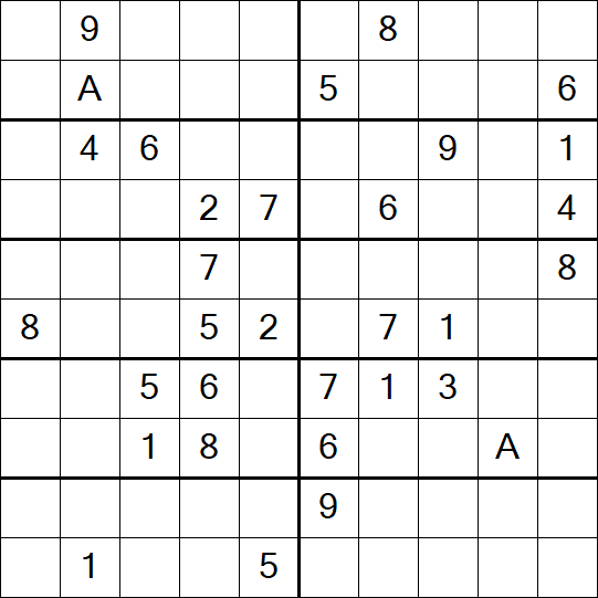 Sudoku 10x10 - Schwierig