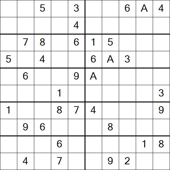 Sudoku 10x10 - Hard