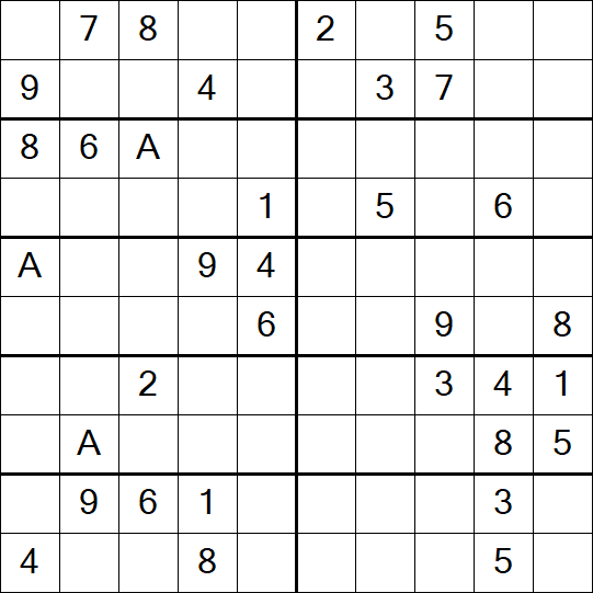 Sudoku 10x10 - Difficile