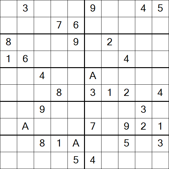Sudoku 10x10 - Difficile