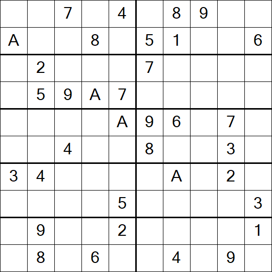Sudoku 10x10 - Difficile