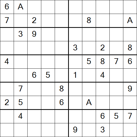 Sudoku 10x10 - Difficile