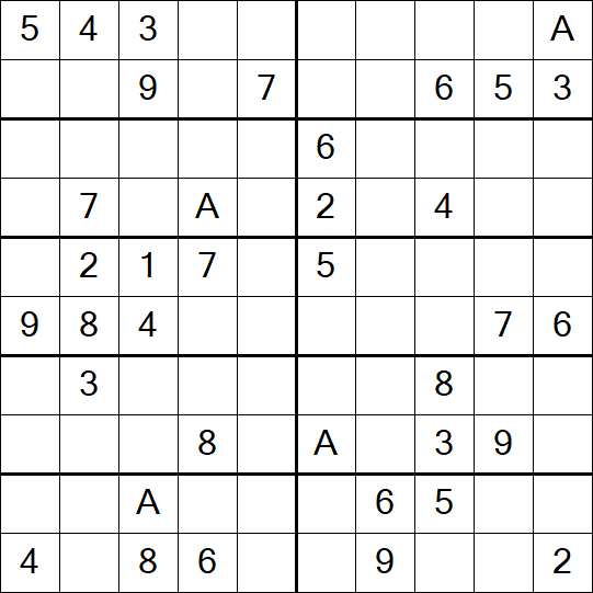 Sudoku 10x10 - Difficile