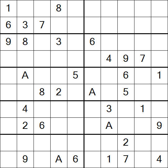 Sudoku 10x10 - Difficile