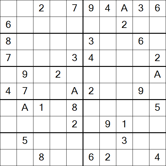 Sudoku 10x10 - Difficile