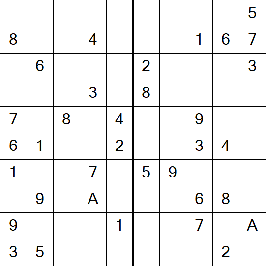 Sudoku 10x10 - Difficile