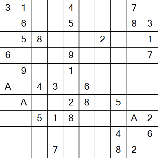 Sudoku 10x10 - Difficile