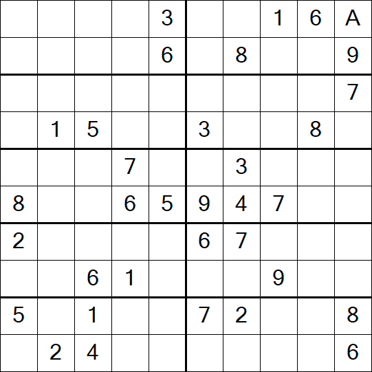 Sudoku 10x10 - Difficile