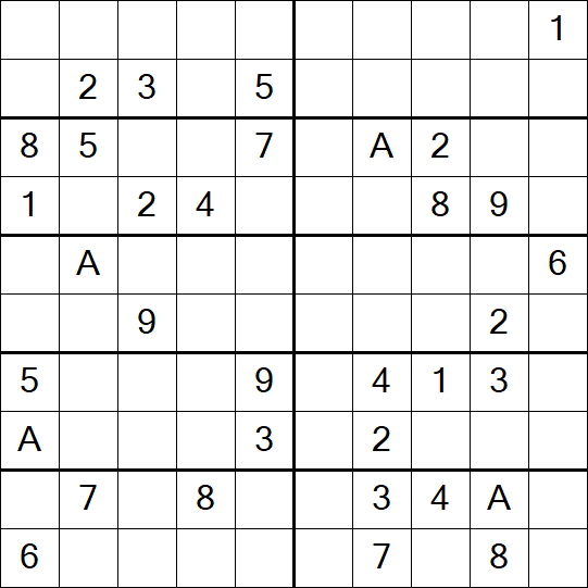 Sudoku 10x10 - Difícil