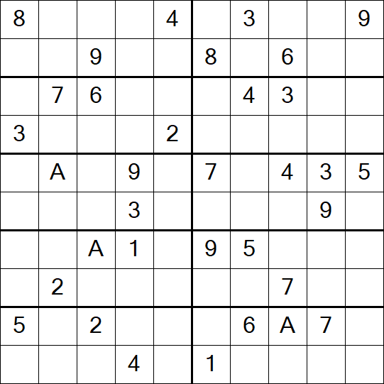 Sudoku 10x10 - Hard