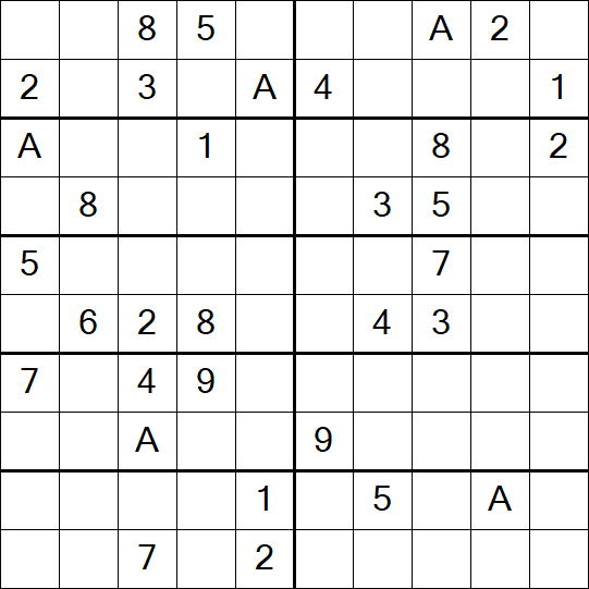 Sudoku 10x10 - Hard