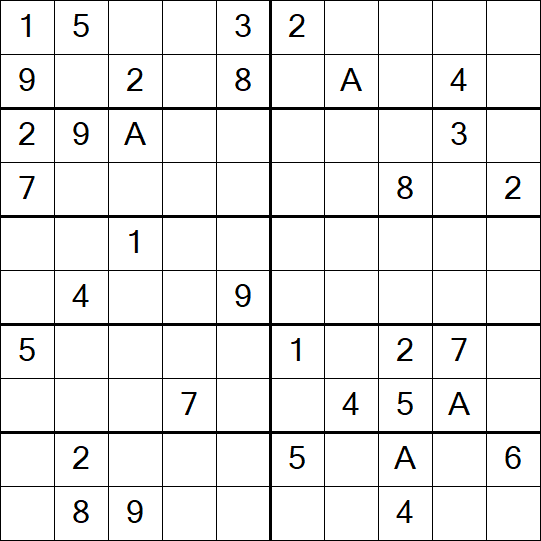 Sudoku 10x10 - Hard