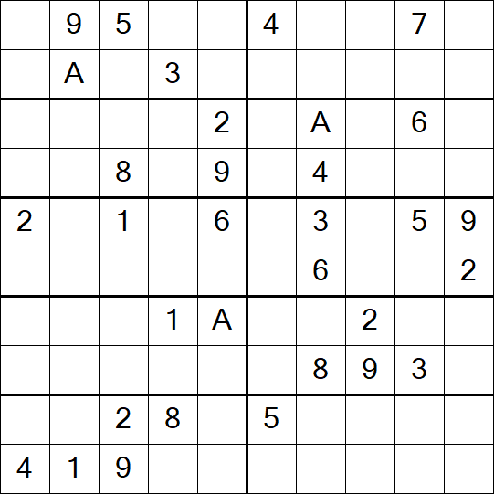 Sudoku 10x10 - Hard