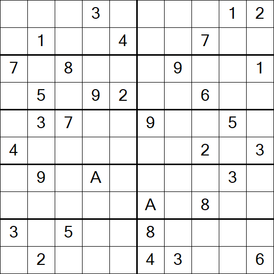 Sudoku 10x10 - Difficile