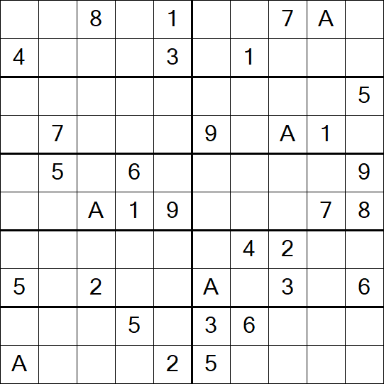Sudoku 10x10 - Difficile
