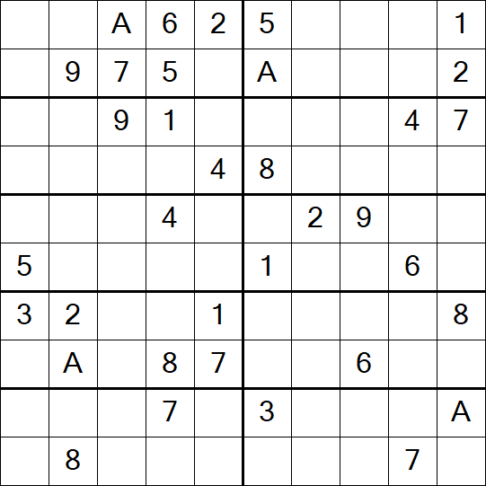 Sudoku 10x10 - Schwierig
