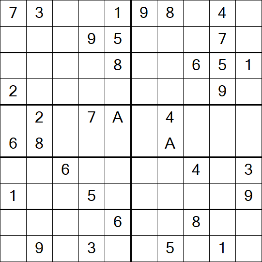 Sudoku 10x10 - Schwierig
