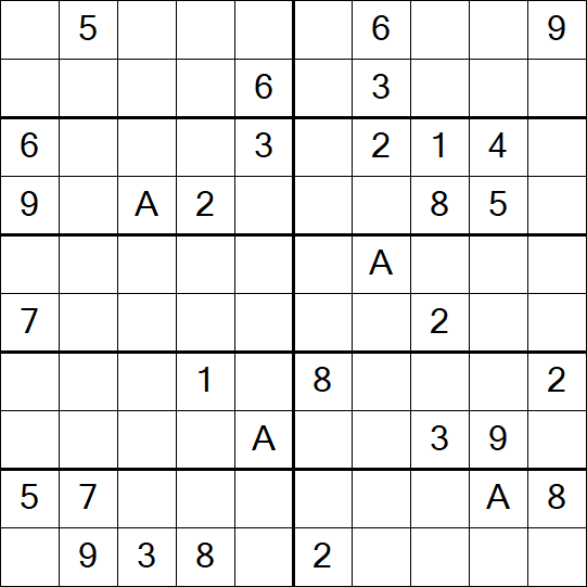 Sudoku 10x10 - Schwierig